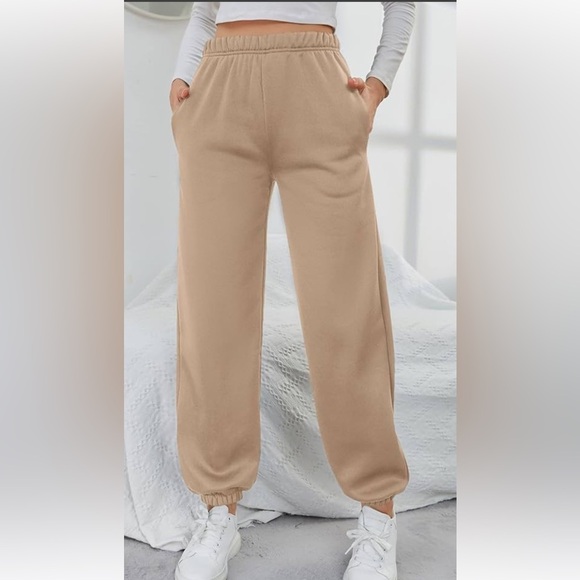 Women’s Tan Sweatpants - Picture 1 of 3